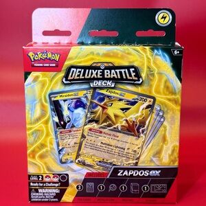 Pokemon Deluxe Battle Deck - Zapdos ex with Red and Yellow Accents